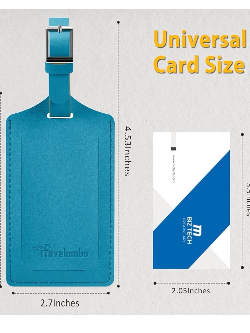 Luggage Tag with Adjustable Strap